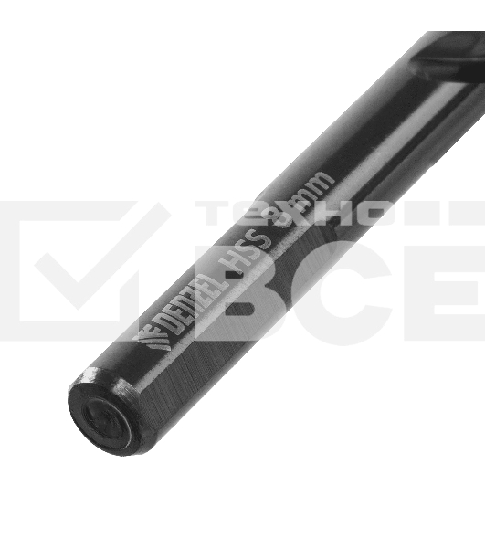 Сверло по металлу Denzel 8 мм, HSS-Tin, Golden Tip, 8 шт.