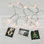 Гирлянда светод. Funray Прищепки, SE-CLIPS-315WW, 3xАА, 3м, 15LED,теплый белый, прозр шнур 0,5м, фото 1