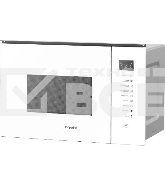 Микроволновая печь Hotpoint MF25G WH H белый, 25 л, 900 Вт, переключатели - сенсорные
