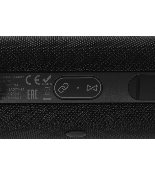 Колонка портативная Tecno S5 Square черный 30W 1.1 BT 4000mAh (S5)