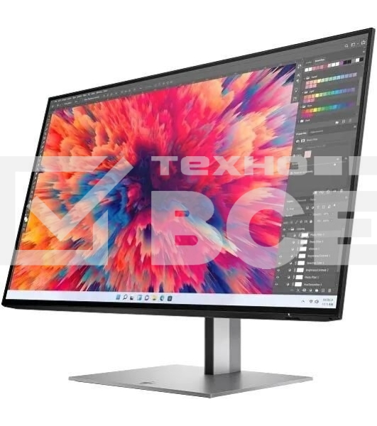 Монитор 23.8' HP Z24Q G3 IPS 2560x1440, 90 Гц, 5 мс, 16:9, 400 кд/м², HDMI 2.0, DP 1.4, USB Hub (4x USB 3.0), HDR10, черный и серебристый