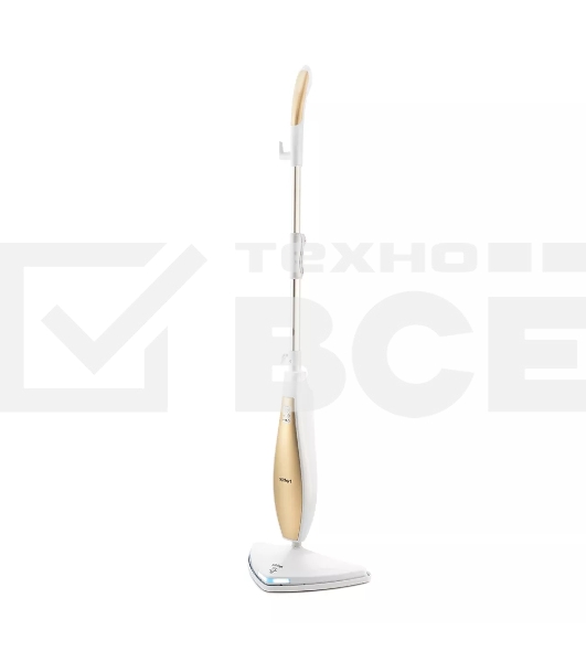 Швабра паровая Kitfort KT-1014 1300Вт золотистый/белый