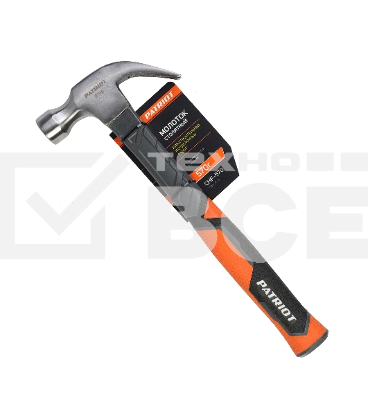 Молоток столярный Patriot СHF-570 с фиберглассовой рукояткой, 570 г 350001024