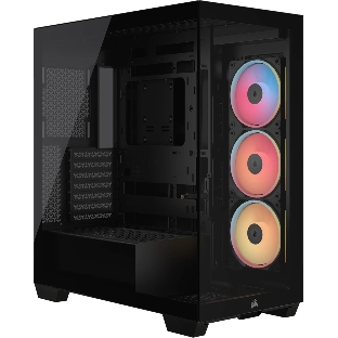 Корпус Corsair iCUE Link 3500X LX-R RGB Black, Midi-Tower, чёрный, 3 x 120 мм