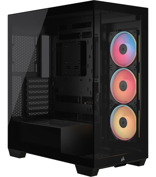 Корпус Corsair iCUE Link 3500X LX-R RGB Black, Midi-Tower, чёрный, 3 x 120 мм