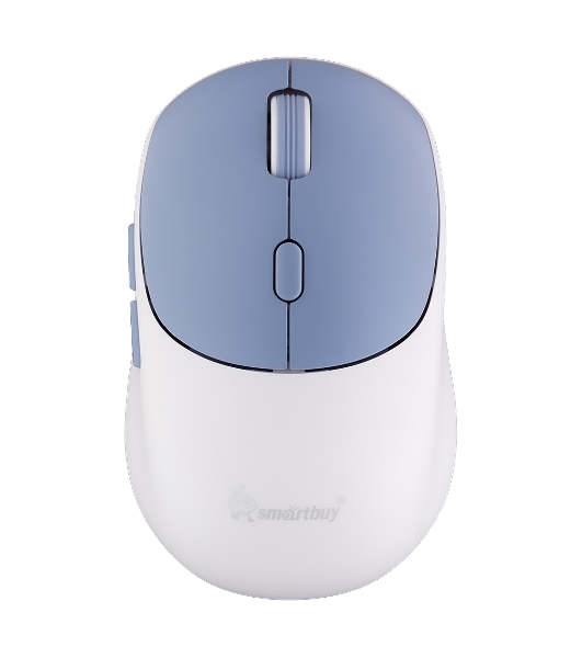 Комплект клавиатура+мышь Smartbuy 107AG беспроводной, USB, 1200 DPI, бело-голубой