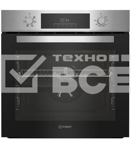 Духовой шкаф электрический Indesit IFE 3644 IX нержавеющая сталь, встраиваемый