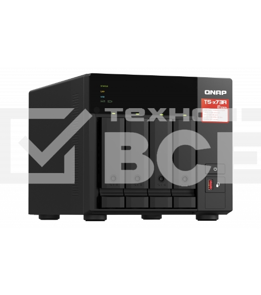Сетевое хранилище NAS Qnap TS-473A-8G 4-bay Ryzen V1500B