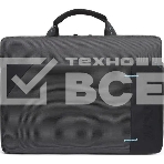 Сумка для ноутбука Сумка Continent CC-205GB(нейлон, серый, с голубой отстрочкой, 15,6''), фото3
