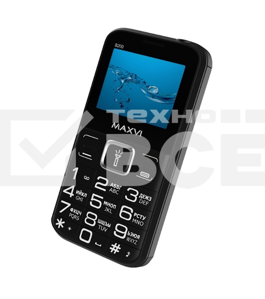 Мобильный телефон Maxvi B200 черный