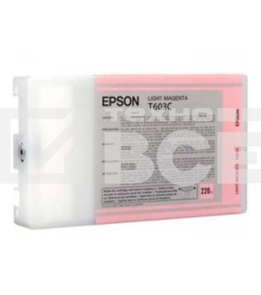 Картридж струйный Epson C13T603C00 светло-пурпурный (220 мл) для Epson St Pro 7800/9800