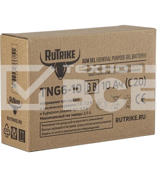 Батарея для ИБП Rutrike TNG6-10 6В 10Ач