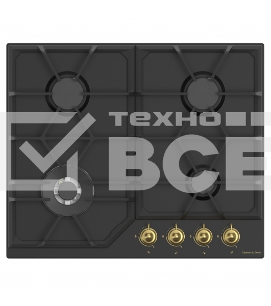 Газовая варочная панель Zigmund & Shtain G 19.6 B черный