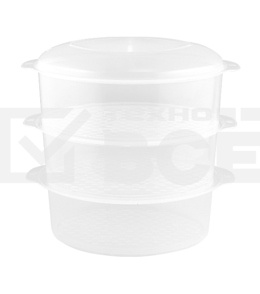 Пароварка электрическая Centek CT-1457 9л 800Вт, стальной корпус, таймер 60 мин, 3 контейнера