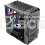 Компьютерный корпус 1STPLAYER TRILOBITE T7-P черный ATX 4x120мм LED fans T7-P-BK-4F1, фото3