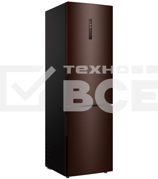 Холодильник Haier C4F740CLBGU1 коричневый двухкамерный 286/115л морозилка снизу, No Frost