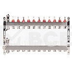 Коллектор Royal Thermo нерж. в сборе с расходомерами 1