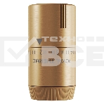 Термоголовка жидкостная Royal Thermo Design М30х1,5 (золото матовое), фото 1