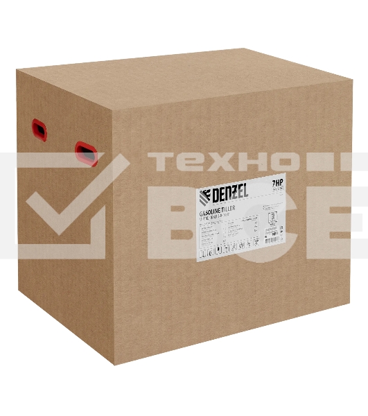 Мотоблок Denzel DPT-370X 7 л.с., диск.сцеп, шир 90 см, глуб 35 см, фрез 3х4, ВОМ, передачи 3В/1Н