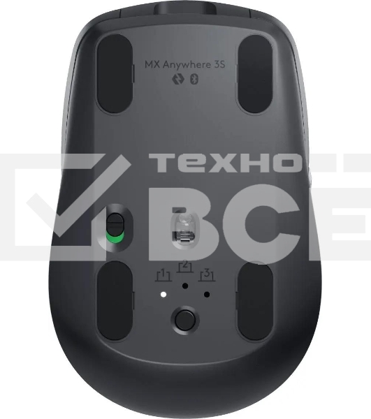 Мышь беспроводная/проводная Logitech MX Anywhere 3S графитовый, 8000 dpi, радиоканал, Bluetooth, USB, кнопки - 6