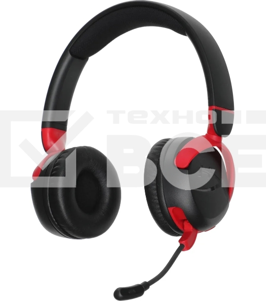 Наушники с микрофоном HyperX Cloud Mini черный/красный накладные BT оголовье (7G8F1AA)