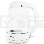 Чайник электрический Candy CK-300 1.8л. 2200Вт белый корпус: Металл/стекло/пластик, фото 1