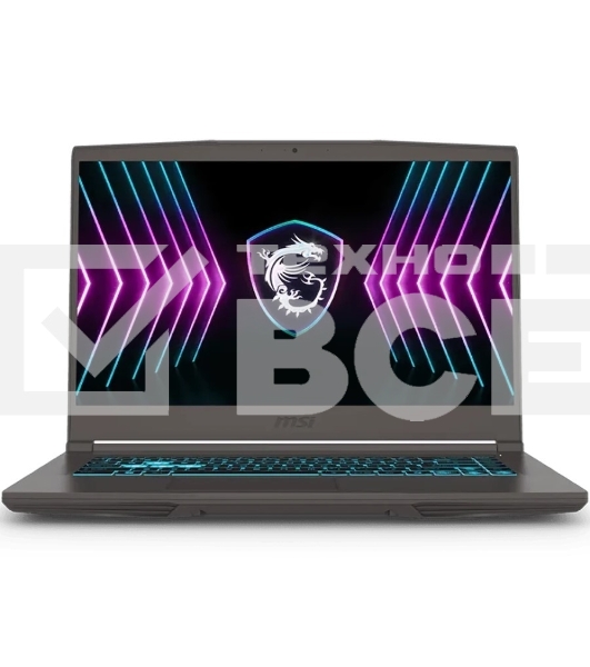 Ноутбук MSI Thin 15 B2RVE-3450XRU 15.6' IPS/Intel Core 5 210H/16Gb/SSD512Gb/NVIDIA RTX4050 6Gb/NoOS/серый/1.86kg