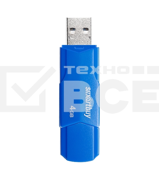 Флеш диск USB SmartBuy 4GB CLUE Blue (SB4GBCLU-BU)