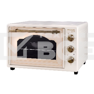 Духовка электрическая Willmark WOF-405BR (40л,эмал.внутр.поверх,лампа,таймер, ретро беж., 1400Вт)