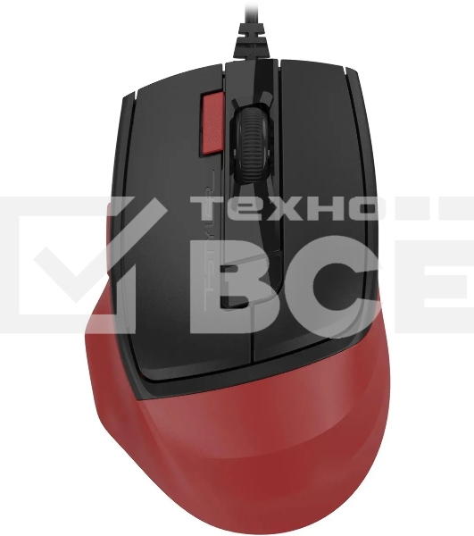 Мышь проводная A4Tech Fstyler FM45S Air красный/черный, 2400 dpi, USB, кнопки - 7