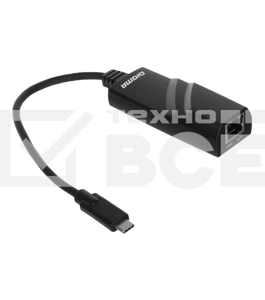 Сетевой адаптер Ethernet Digma D-USBC-LAN1000