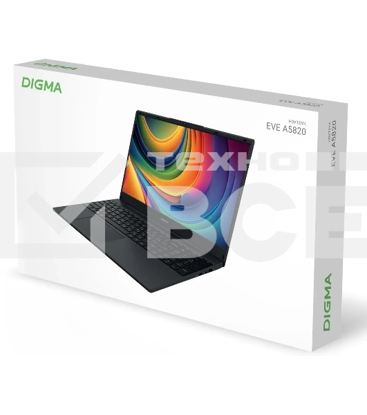 Ноутбук Digma EVE A5820 Ryzen 3 3200U 8Gb SSD512Gb AMD Radeon 15.6