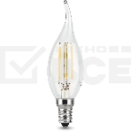 Лампа филам. Gauss Filament 5Вт цок.:E14 свеча 220B св.свеч.бел.нейт. (упак.:10шт) (104801205-D), фото2