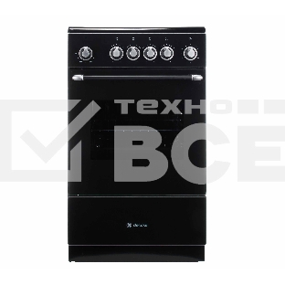Плита электрическая De Luxe 506004.23ЭС-151 черный, конфорок 4 шт, духовка 60 л, 60 см x 87 см x 60 см