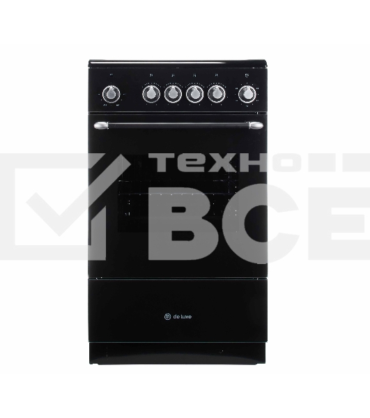 Плита электрическая De Luxe 506004.23ЭС-151 черный, конфорок 4 шт, духовка 60 л, 60 см x 87 см x 60 см
