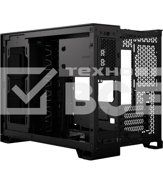 Компьютерный корпус без блока питания Case Corsair 2500D Airflow, Midi-Tower, TG, no fan, 2xUSB-A 3.2, 1xUSB 3.2 Type-C, mATX, mITX черный
