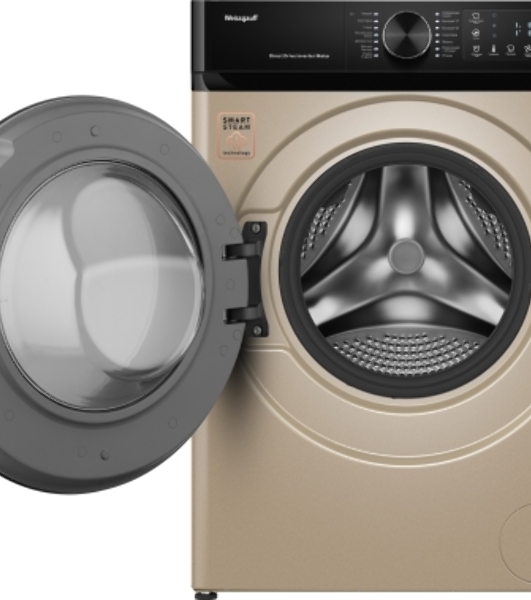 Стиральная машина Weissgauff WM 59411 Direct Drive Inverter Steam Champagne золотистая, загрузка фронтальная 11кг, 1400 об/мин., класс: A+++