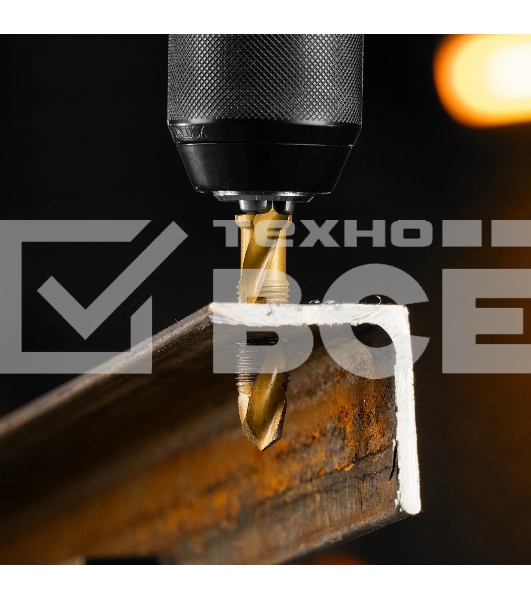 Сверло-метчик Denzel М12 х 1,25 мм, Р6М5