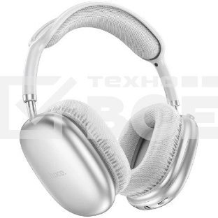 Беспроводные/проводные наушники Hoco W35 Air серебро, полноразмерные, Bluetooth + проводной, слот для MicroSD, до 45 ч.