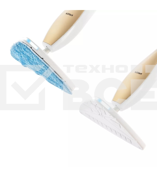 Швабра паровая Kitfort KT-1014 1300Вт золотистый/белый