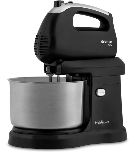 Миксер Vitek VT-1417 ST, 700 Вт, 2,8л., с чашей, черный