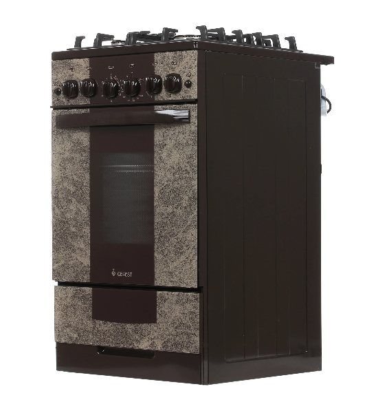 Плита газовая Gefest 5500-02 0114 коричневый, конфорок 4 шт, духовка 52 л, 50 см x 85 см x 58.5 см