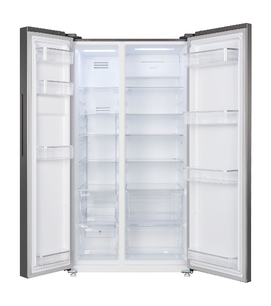 Холодильник Korting KNFS 93535 X нержавеющая сталь двухкамерный 356/203л морозилка сбоку, No Frost, Side by Side