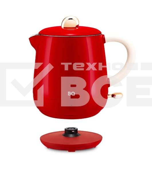 Чайник BQ KT1717P Red. Мощность:1000 Вт, Объем 0,6л