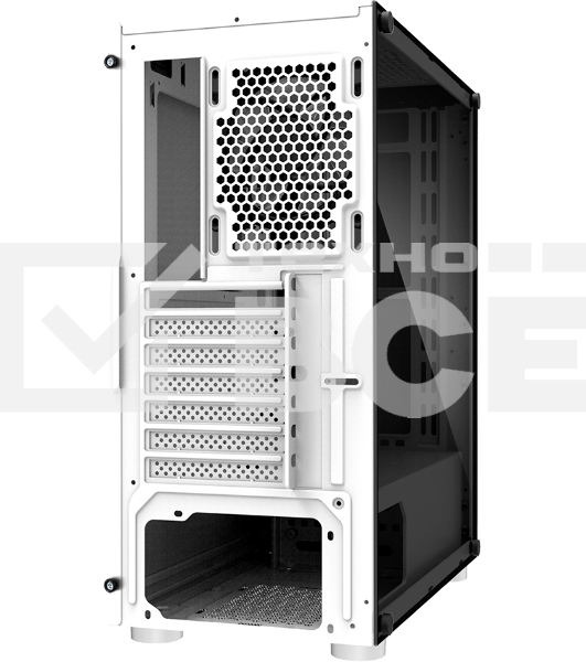 Компьютерный корпус ZALMAN R2 White (3xUSB, 2xAudio, 20мм FAN, прозрачная стенка-закаленное стекло, ATX, без БП)