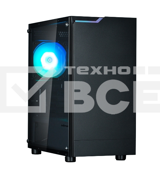 Компьютерный корпус ZALMAN T4 PLUS, MATX, BLACK, WINDOW, 1 x Combo (3.5'' or 2.5''), 1x3.5'', 2x2.5