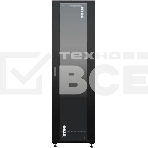 Шкаф коммутационный NTSS Премиум (NTSS-R42U6060GS-BL) напольный 42U 600x600мм пер.дв.стекл металл 900кг черный 510мм 86кг 1987мм IP20 сталь, фото 1