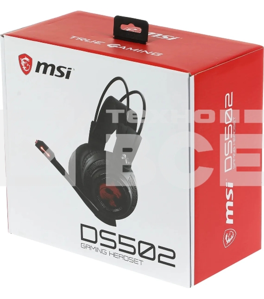 Наушники с микрофоном MSI DS502 черный 2м накладные USB оголовье (S37-0400120-SV1)