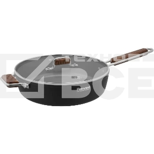 Сотейник Rondell Fjord RDA-1799, 28см, с крышкой, черный