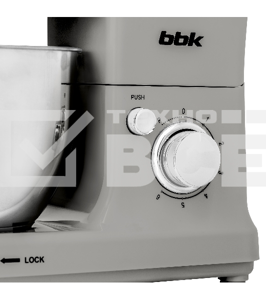 Миксер планетарный BBK KBM1400 серый, 1500 Вт